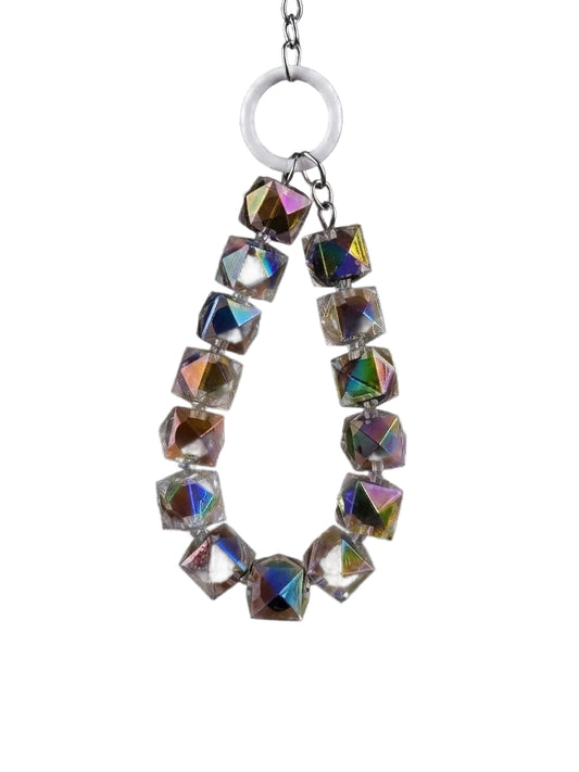 Multicolor Crystal Beaded Keychain