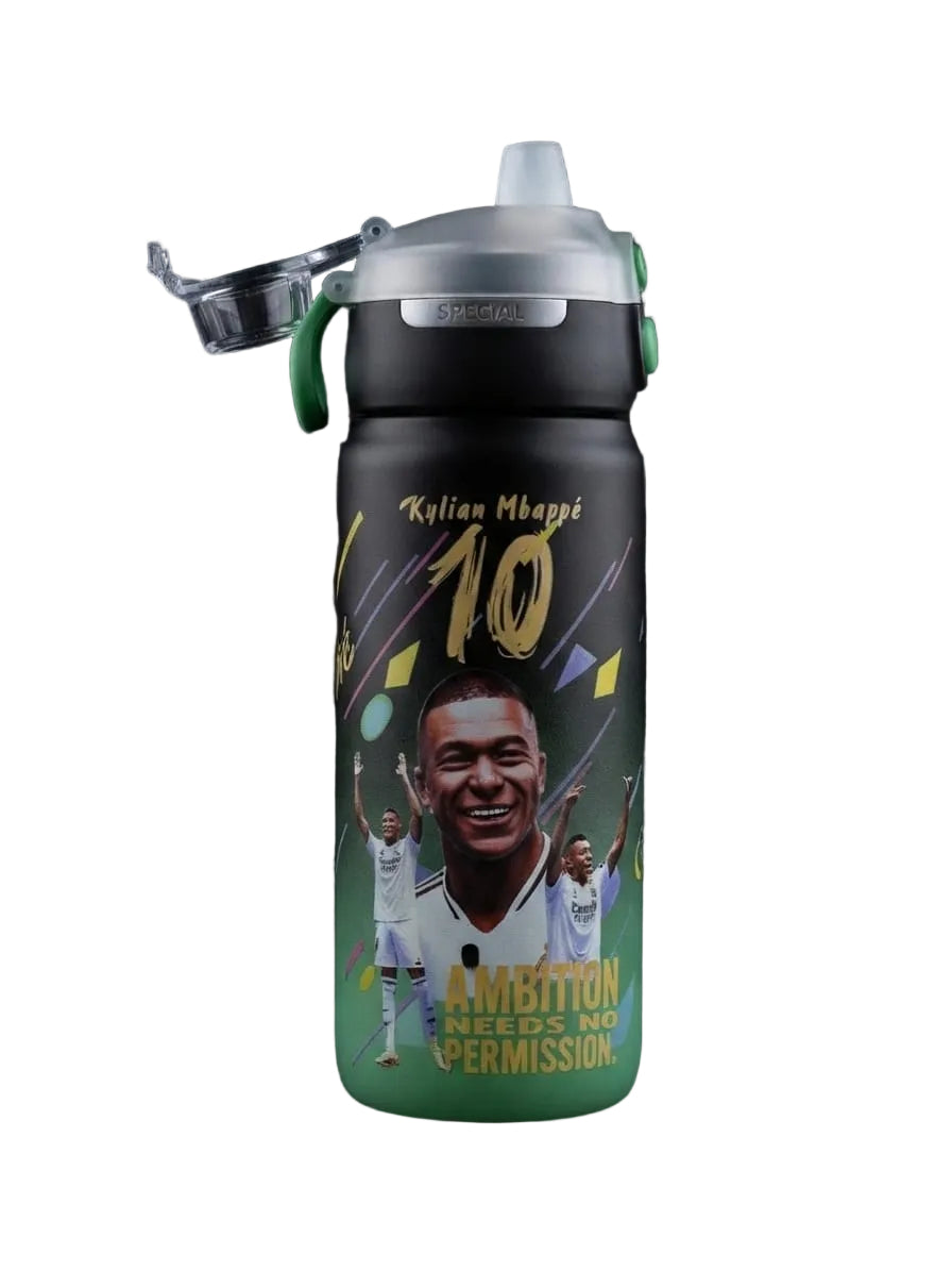 Kylian Mbappé Football Water Bottle