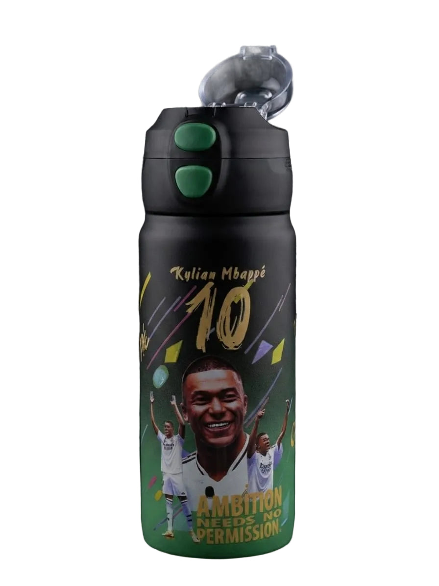 Kylian Mbappé Football Water Bottle