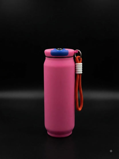 Pink Stainless Steel Water Bottle with Strap