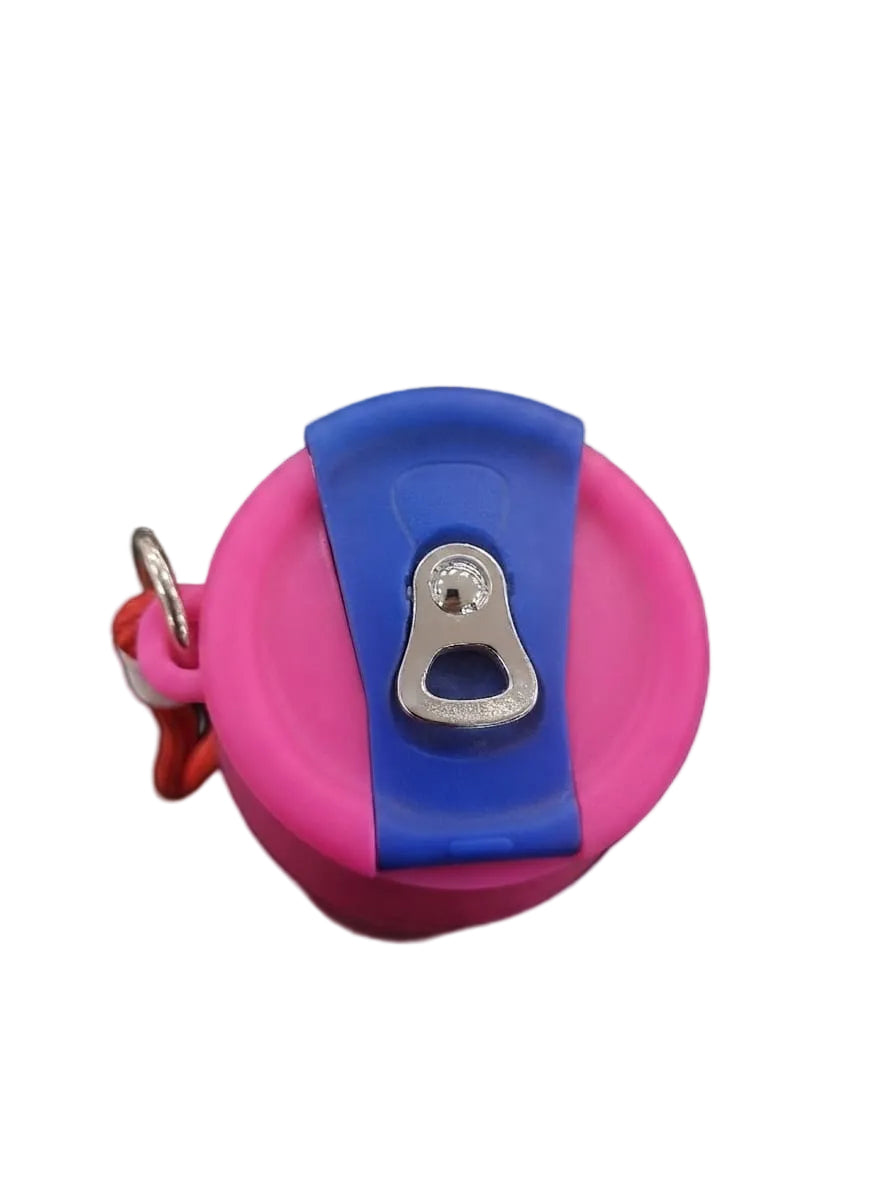 Pink Stainless Steel Water Bottle with Strap