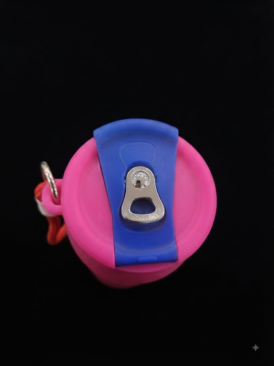 Pink Stainless Steel Water Bottle with Strap