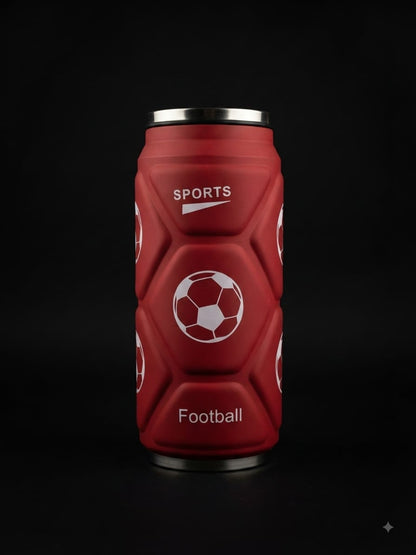 Red Football Sports Water Bottle