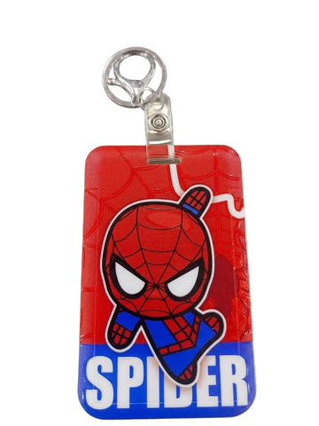 Spiderman ID Card Holder Keychain