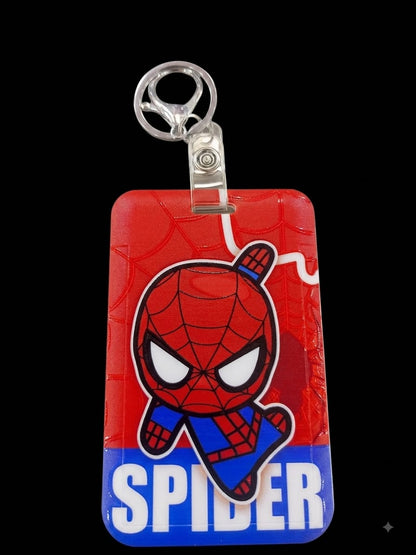 Spiderman ID Card Holder Keychain