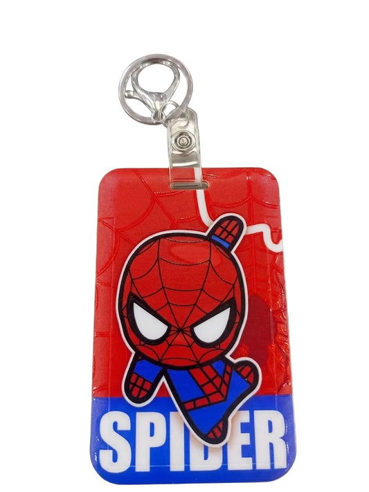Spiderman ID Card Holder Keychain