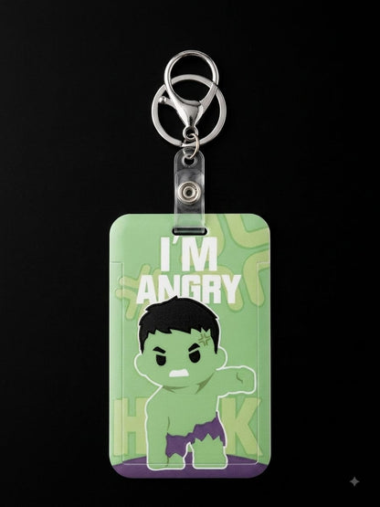 Hulk ID Card Holder Keychain