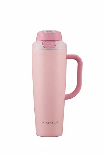 Bigman Pink Flip-Top Tumbler