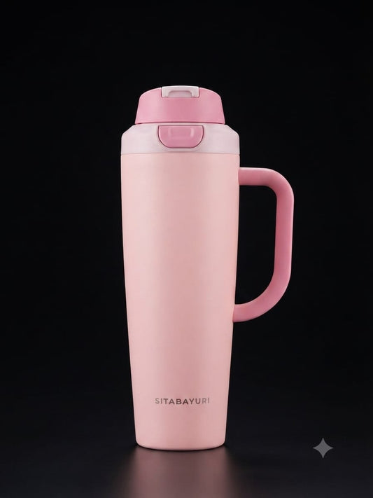 Bigman Pink Flip-Top Tumbler