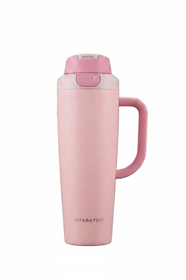Bigman Pink Flip-Top Tumbler