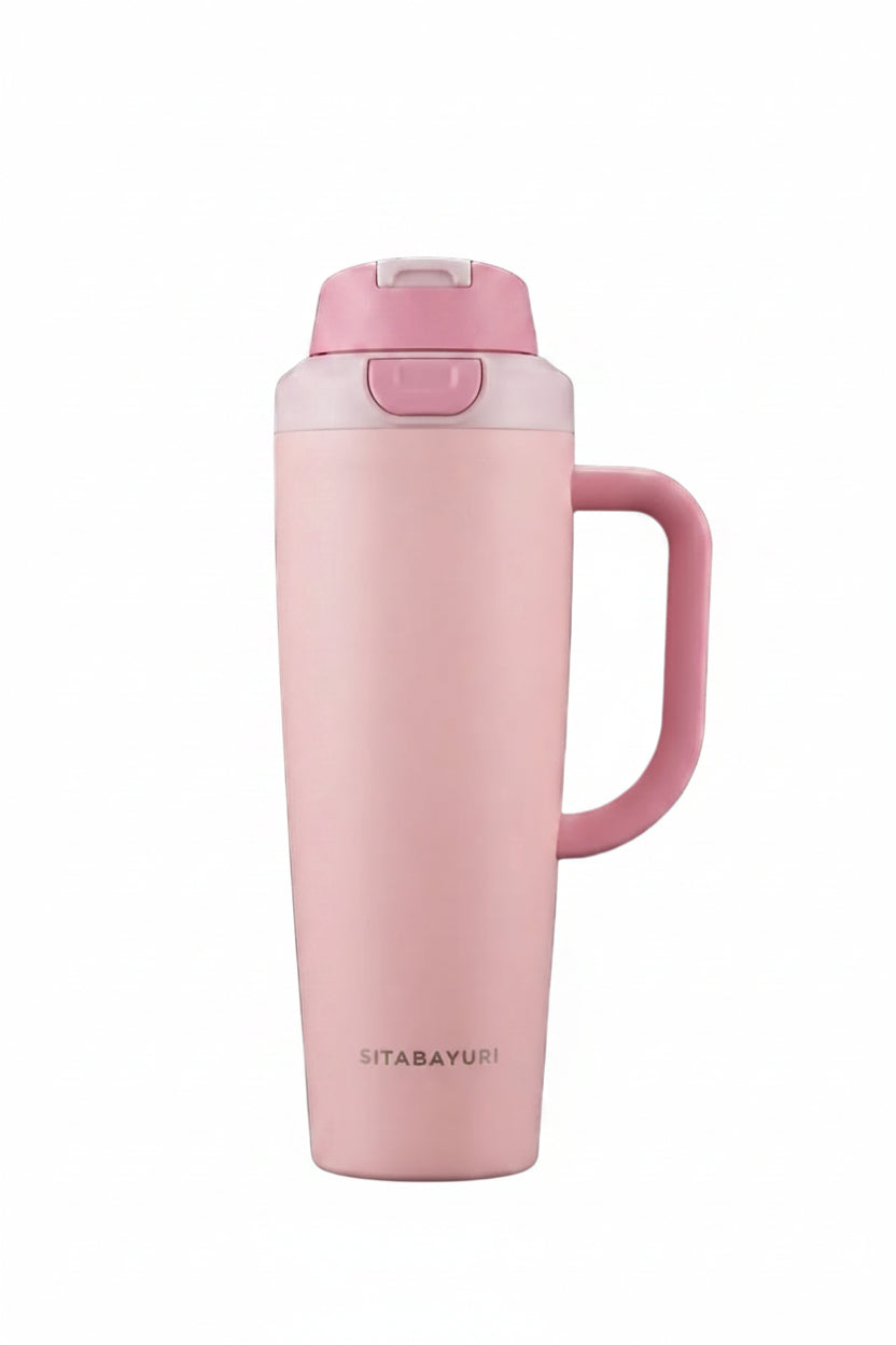 Bigman Pink Flip-Top Tumbler