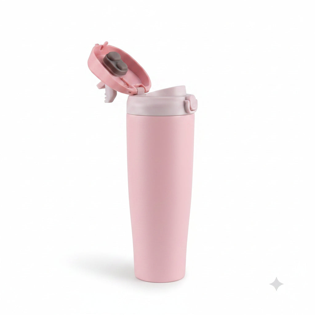 Bigman Pink Flip-Top Tumbler