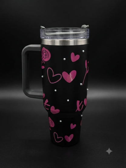 Bigman Black Heart 40oz Tumbler