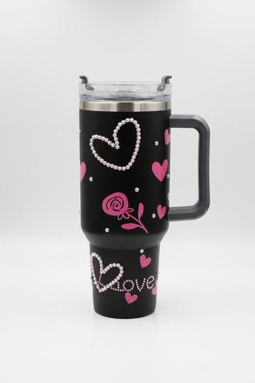 Bigman Black Heart 40oz Tumbler