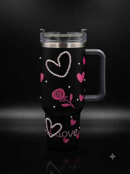Bigman Black Heart 40oz Tumbler