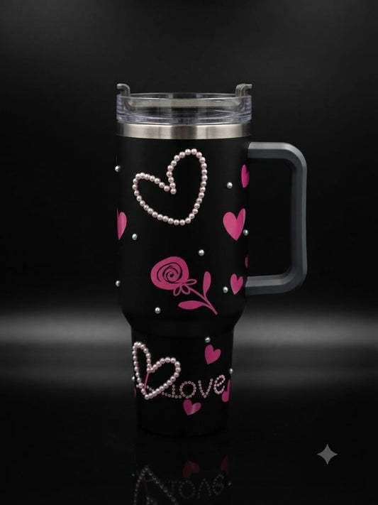 Bigman Black Heart 40oz Tumbler