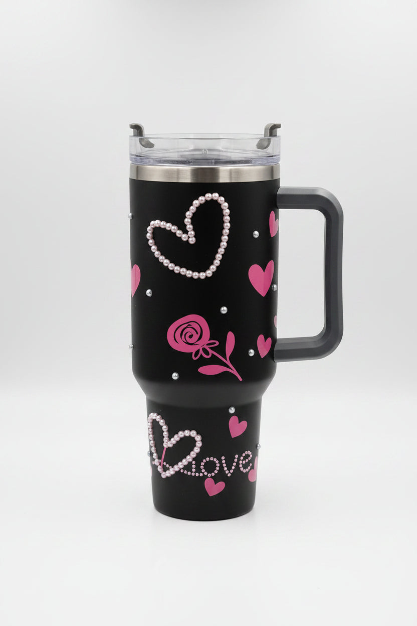Bigman Black Heart 40oz Tumbler