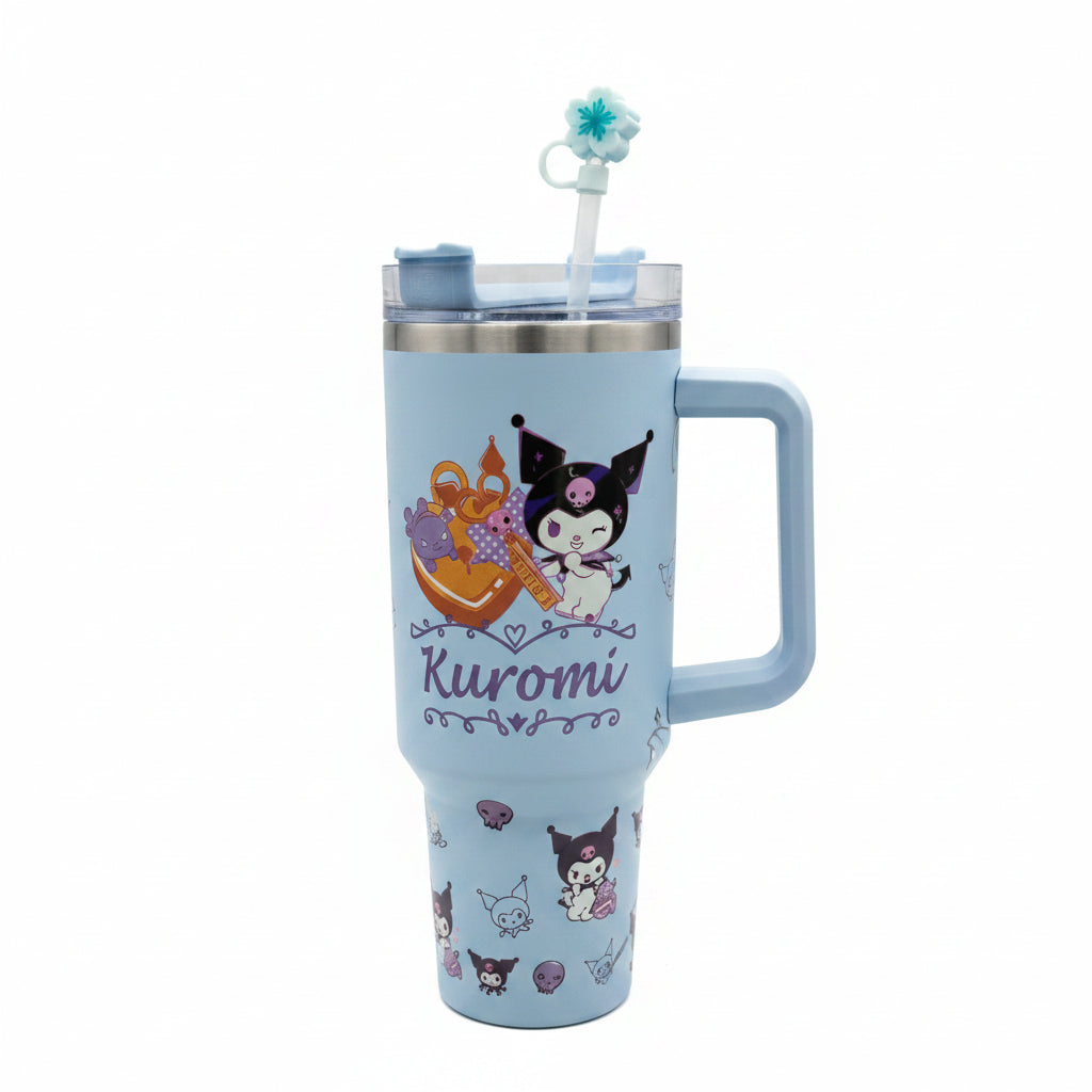 Kuromi Cute Handle Tumbler