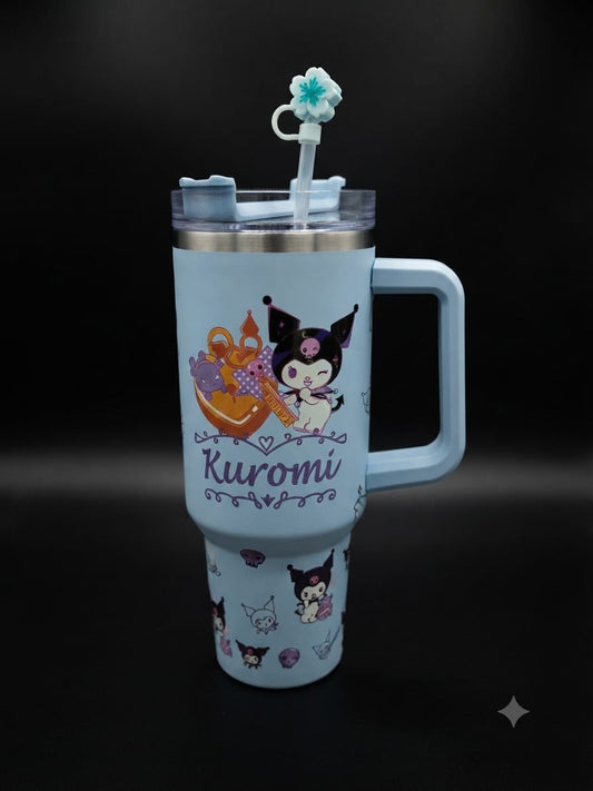 Kuromi Cute Handle Tumbler