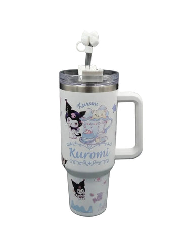 Kuromi Cute Handle Tumbler
