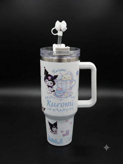 Kuromi Cute Handle Tumbler