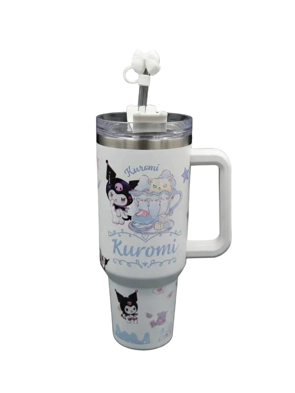 Kuromi Cute Handle Tumbler