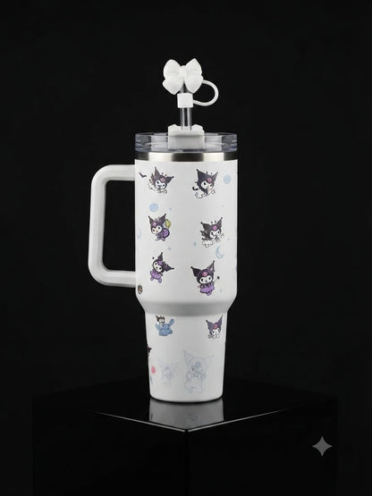 Kuromi Cute Handle Tumbler