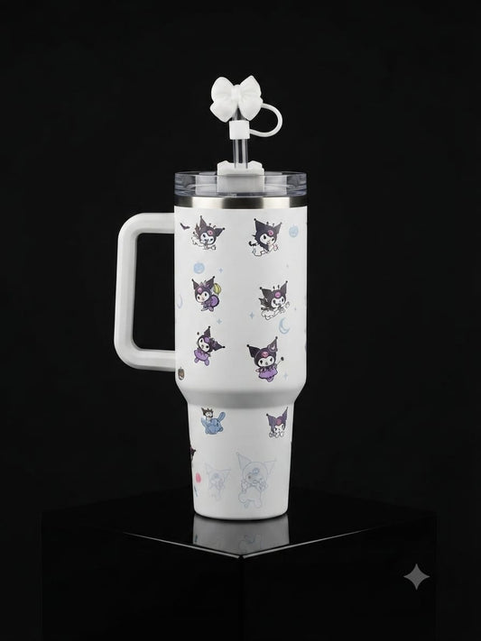 Kuromi Cute Handle Tumbler