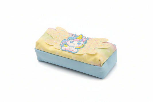 Cute Glitter Wings Unicorn Pencil Pouch