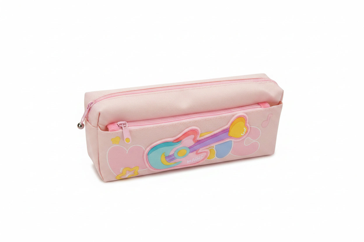 Cute Pastel Music Guitar Pencil Pouch