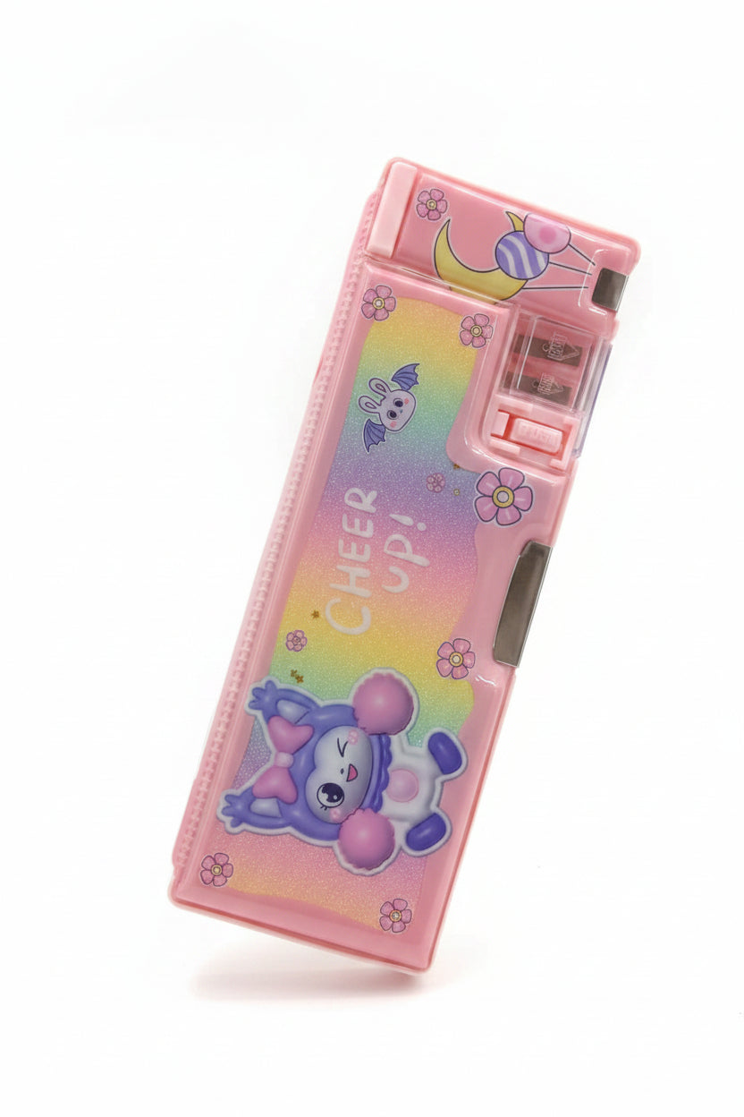 Cute Multi-Function Magnetic Pencil Box with Sharpener
