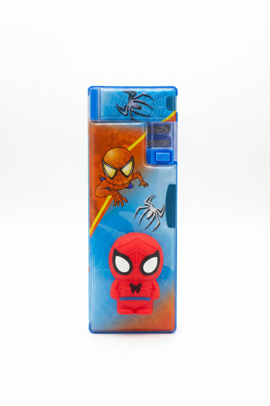 Spiderman Multi-Function Magnetic Pencil Box with Sharpener