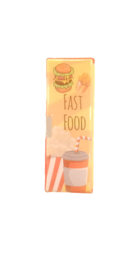 Cute Fast Food Shaker Magnetic Pencil Box with Sharpener