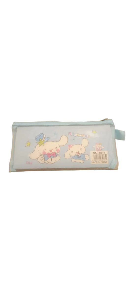 Cute Cinnamoroll Transparent Mesh Pencil Pouch