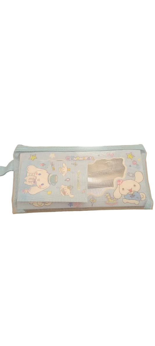 Cute Cinnamoroll Transparent Mesh Pencil Pouch