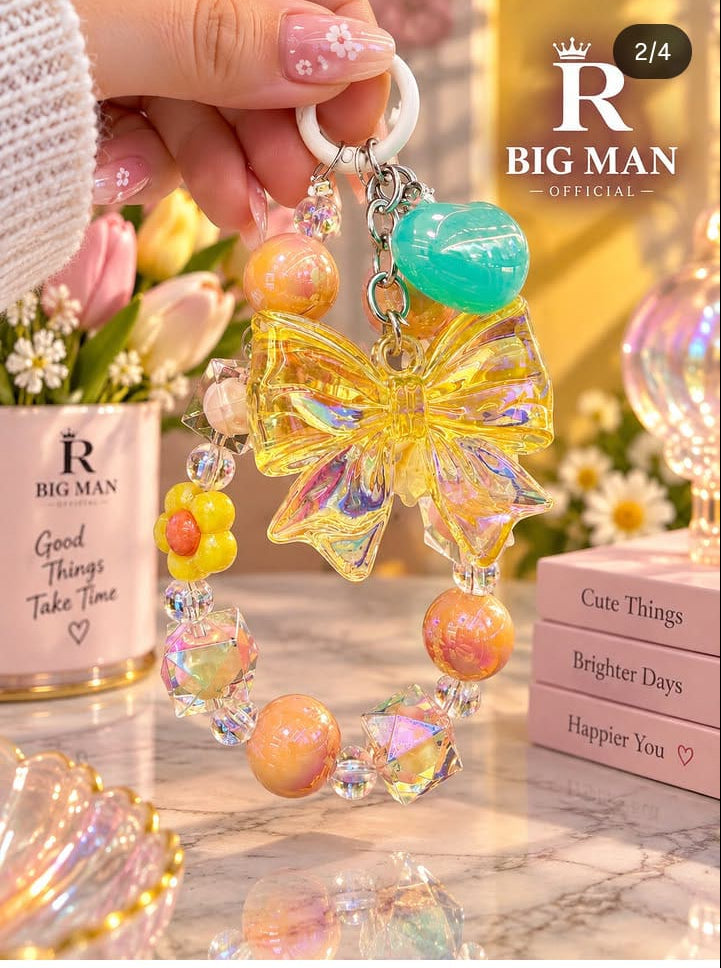 Bigman Butterfly Beaded Keychain