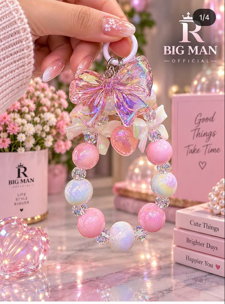 Bigman Butterfly Beaded Keychain