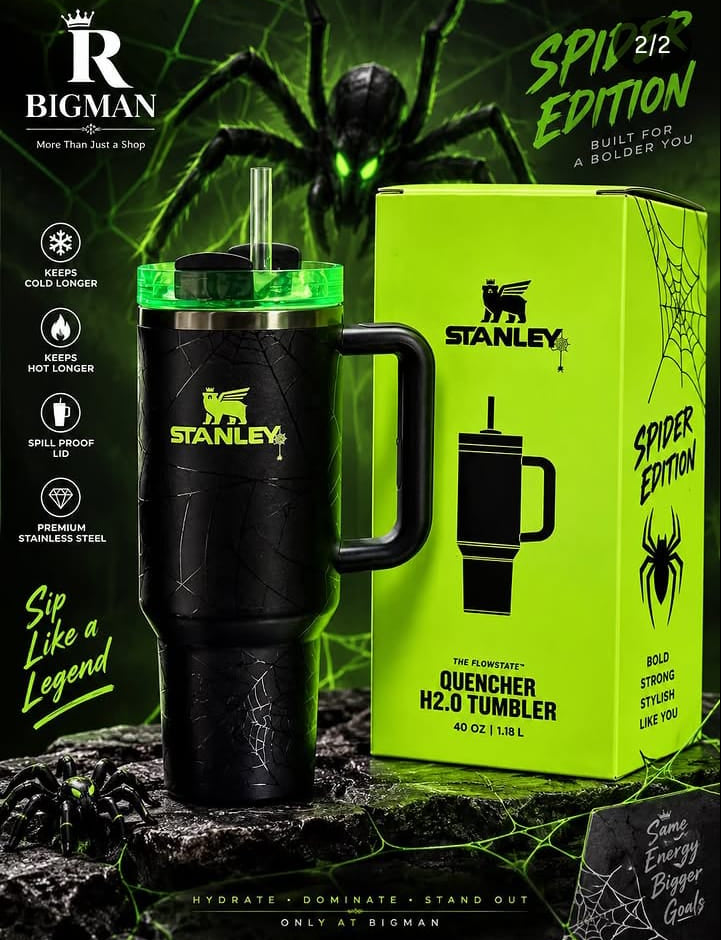 Spider Edition 40oz Leak-Proof Stainless Steel Tumbler