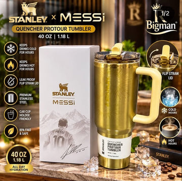 Stanley x Messi Quencher ProTour Tumbler 40oz | 1.18L – Flip Straw Lid