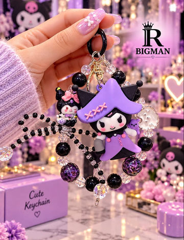 Cute Character Beaded Keychain |