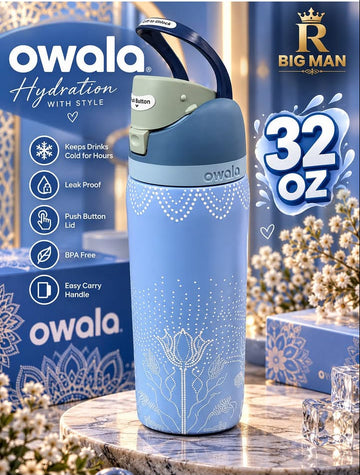 Owala 32oz Insulated Water Bottle – Leak Proof & Easy Carry