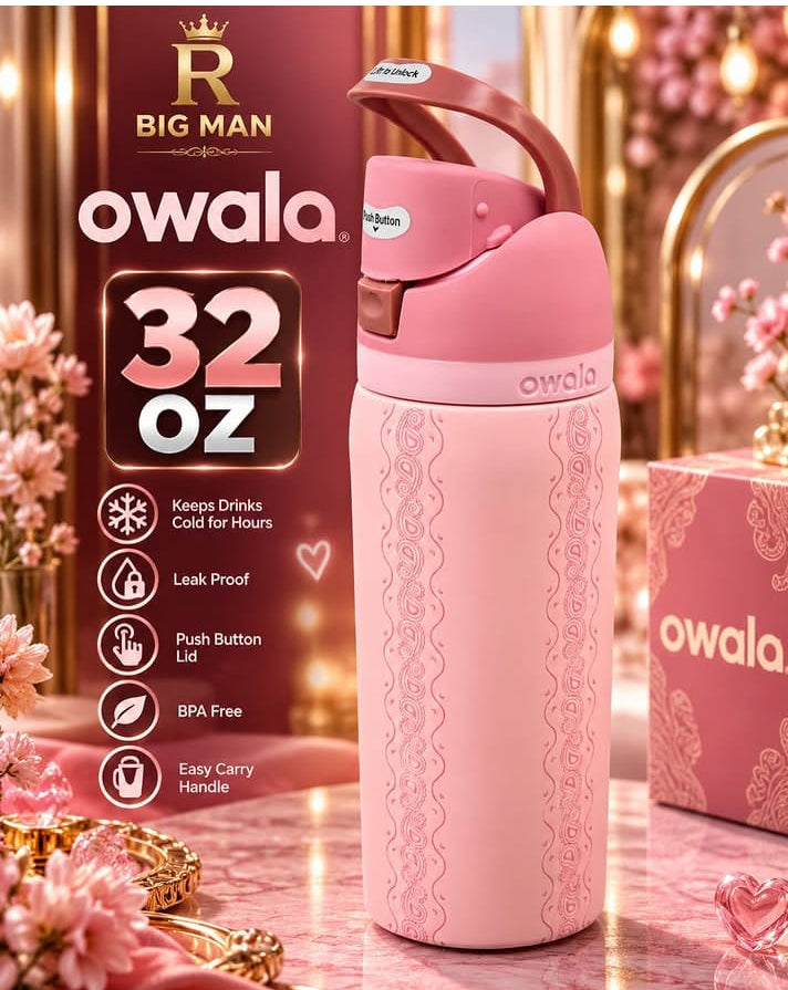 Owala 32oz Insulated Water Bottle – Leak Proof & Easy Carry