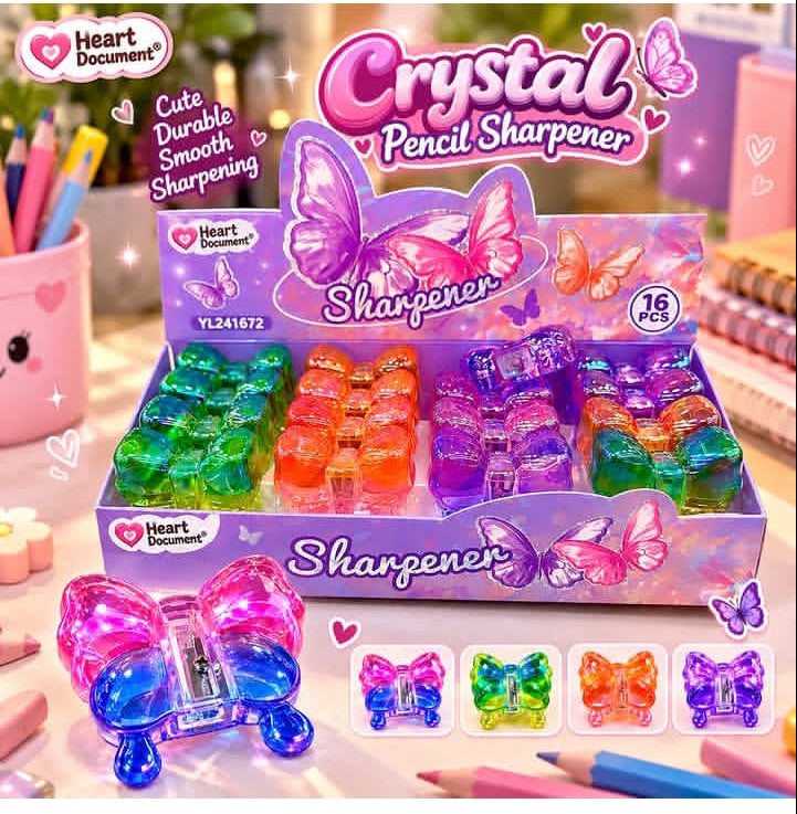 Crystal Butterfly Pencil Sharpener 🦋