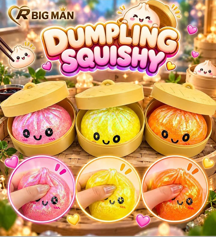 Glitter Crystal Dumpling Squishy