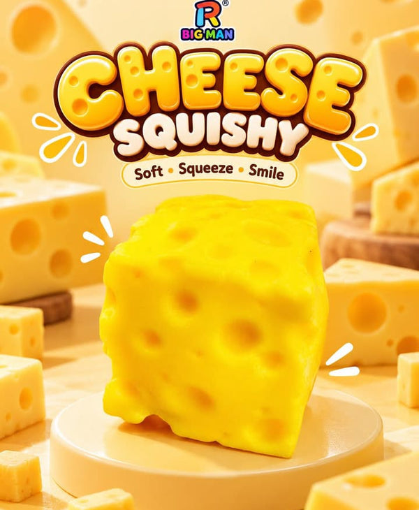 Cheese Squishy Toy – Realistic