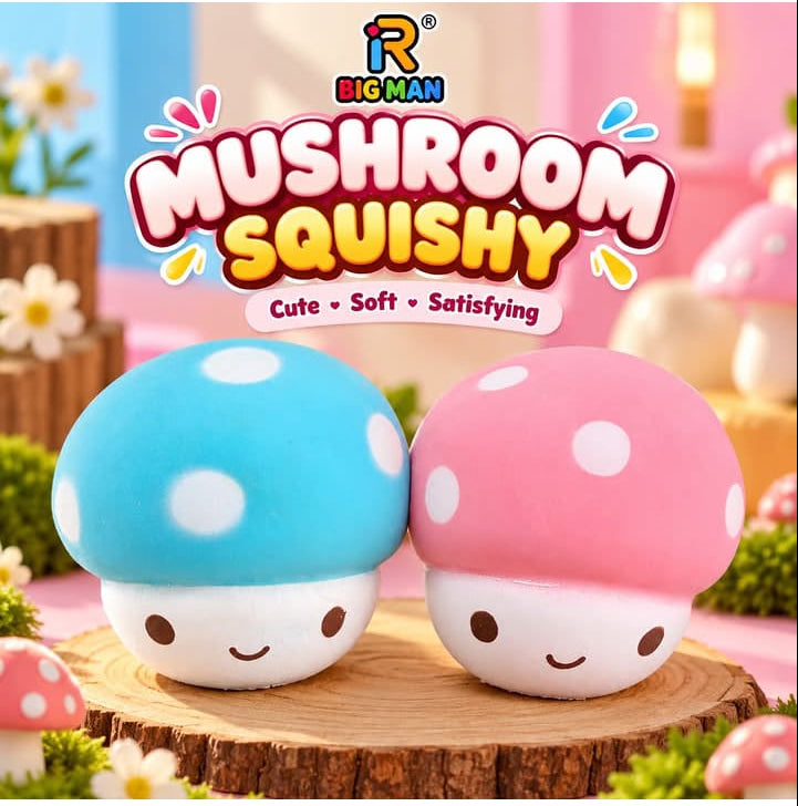 Cute Mushroom Squishy Toy