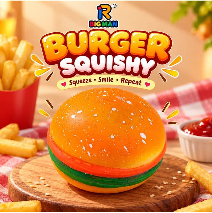 Burger Squishy Toy