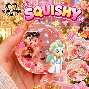 Glitter Character Squishy Ball