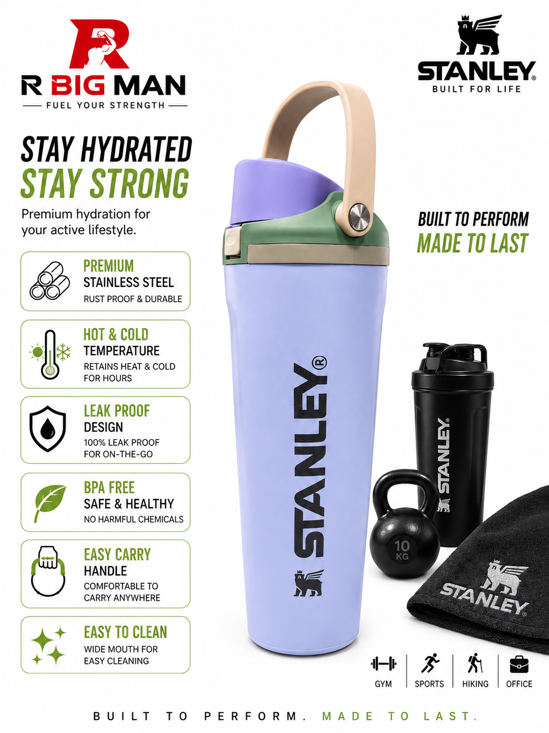Bigman Stanley Insulated Tumbler with Handle