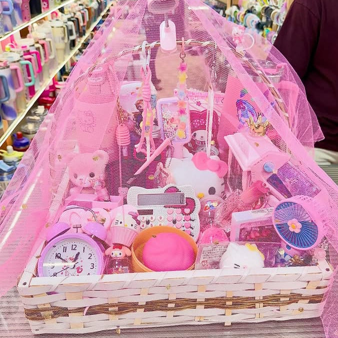 Hello Kitty Pink Aesthetic Gift Basket